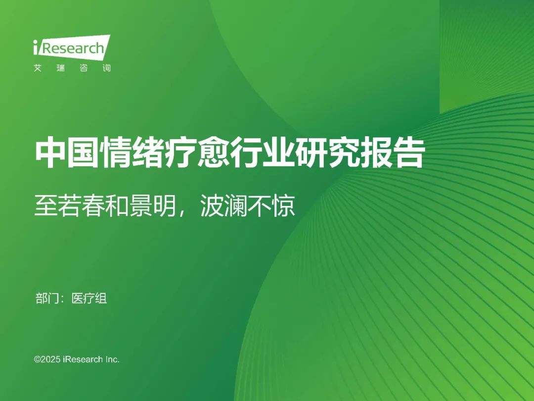 2025年中国情绪疗愈行业研究报告